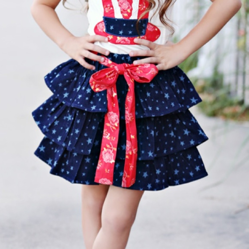 Mustard Pie Mia Skirt in True Blue.